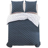 Vidaxl Duvet Overlay Set Punkte 240x220 80x80 cm