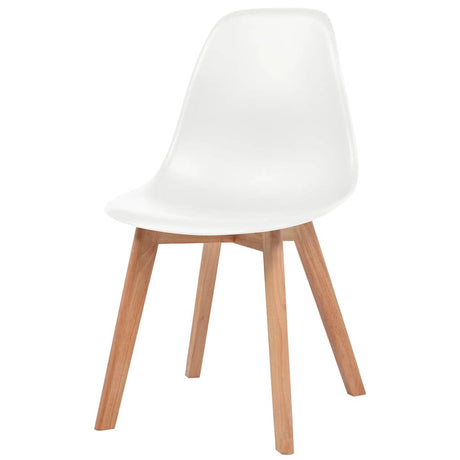 Vidaxl eetkamerstoelen 4 st kunststof wit