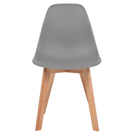 Vidaxl eetkamerstoelen 2 st kunststof grijs