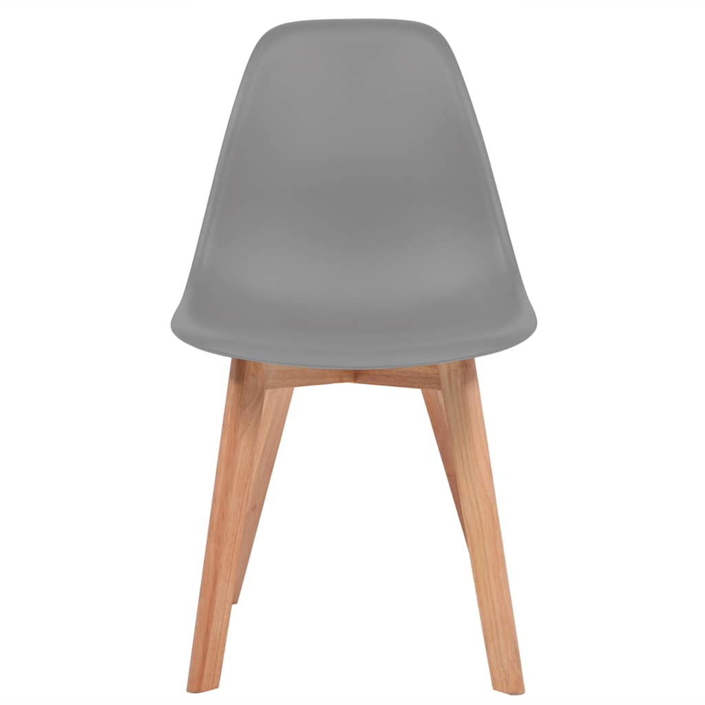 Vidaxl eetkamerstoelen 6 st kunststof grijs
