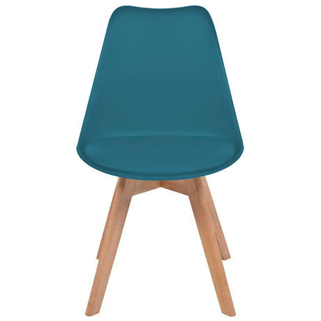 Vidaxl eetkamerstoelen 2 st kunststof turquoise
