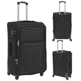 Vidaxl Trolleyset Black 3-Stück