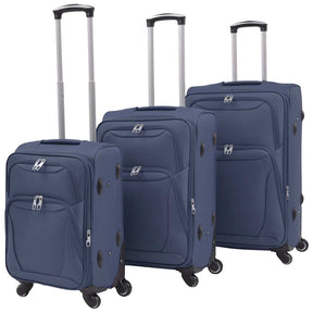 Vidaxl Trolleyset Navy Blue 3-Stück