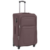Vidaxl-Trolleyset Kaffee braun 3-teilig