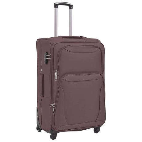 Vidaxl-Trolleyset Kaffee braun 3-teilig