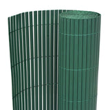 Vidaxl Gartenzäune doppelseitige 90 x 300 cm PVC Grün