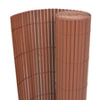 Vidaxl Gartenzäune doppelte 90 x 300 cm PVC Braun