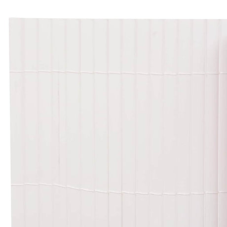 Vidaxl Gartenzäune doppelte 90 x 500 cm Weiß