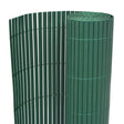 Vidaxl Gartenzäune doppelte 90 x 500 cm PVC Grün