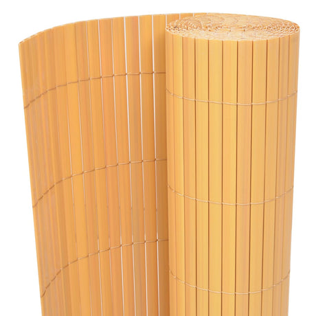Vidaxl Gartenzäune doppelte 90 x 500 cm PVC Gelb