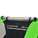 Vidaxl -Fahrradanhänger 30 kg grau und grün