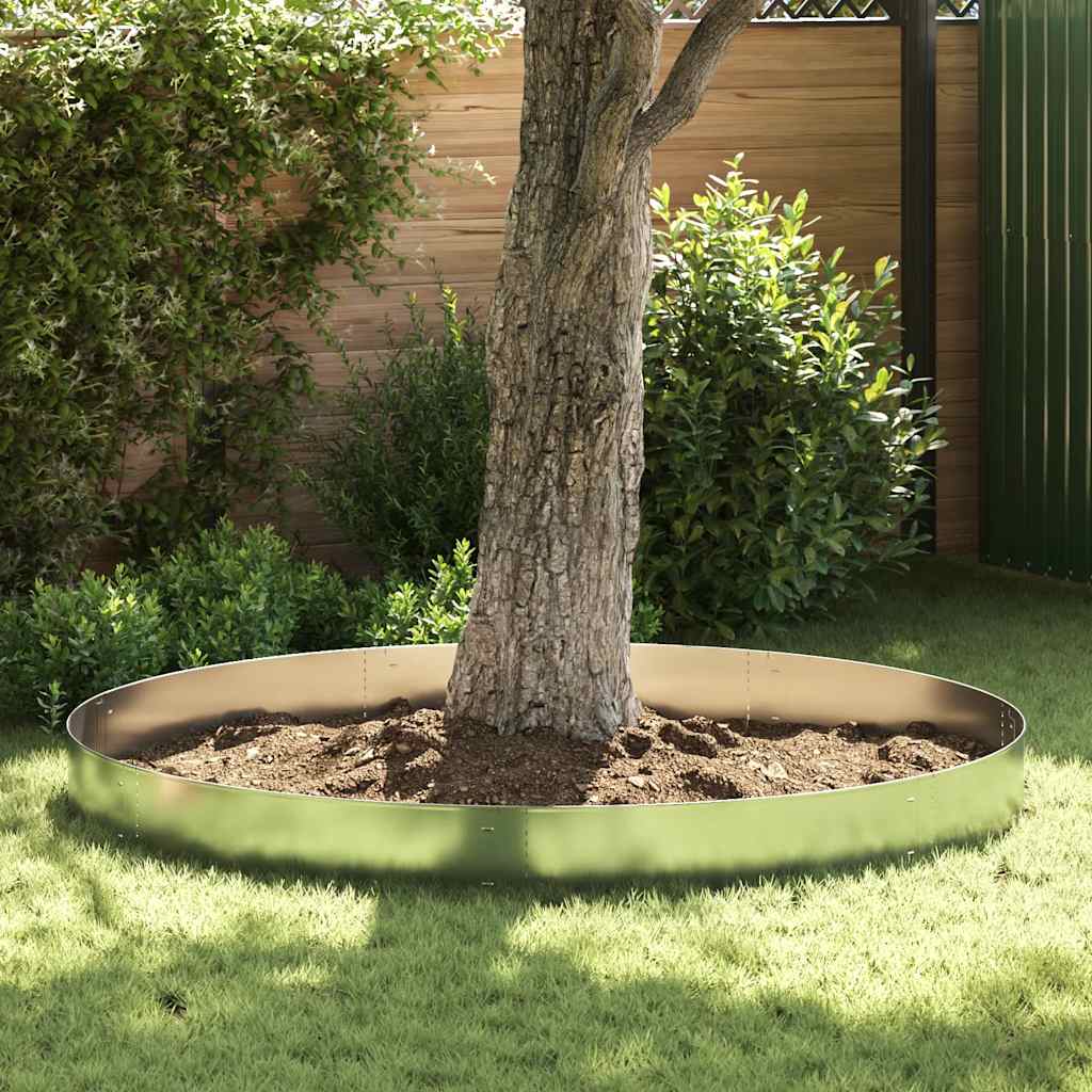 VIDAXL -Grasgrenzen 100x19 cm verzinkter Stahl 5 STs 5 STs