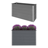 VIDAXL -Pflanzer erhöht 150 x 50 x 91 cm HKC Grau