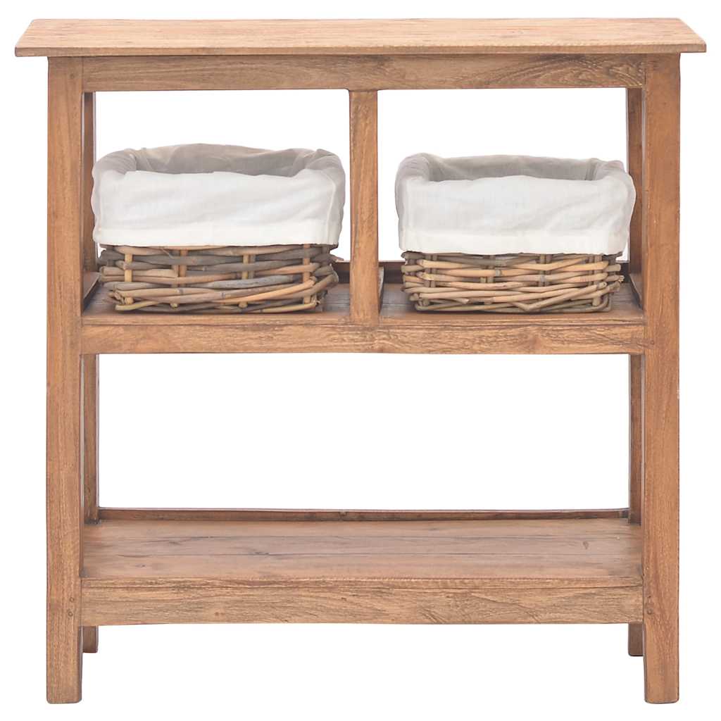 Vidaxl wandtafel 69x28x70 cm massief mahoniehout