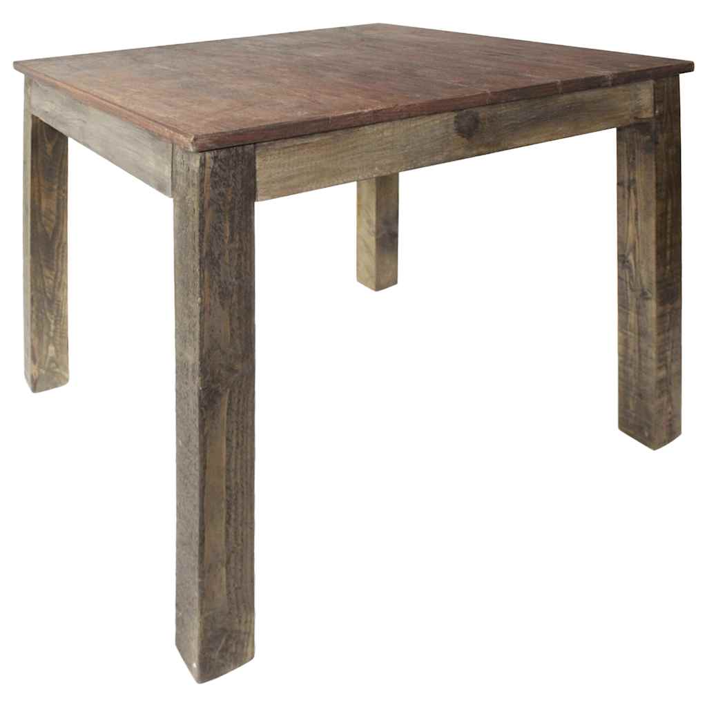Vidaxl eettafel 82x80x76 cm gemengd gerecycled hout