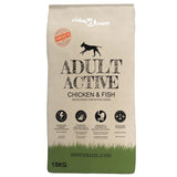 Vidaxl premium hondenvoer droog adult active chicken fish 15kg