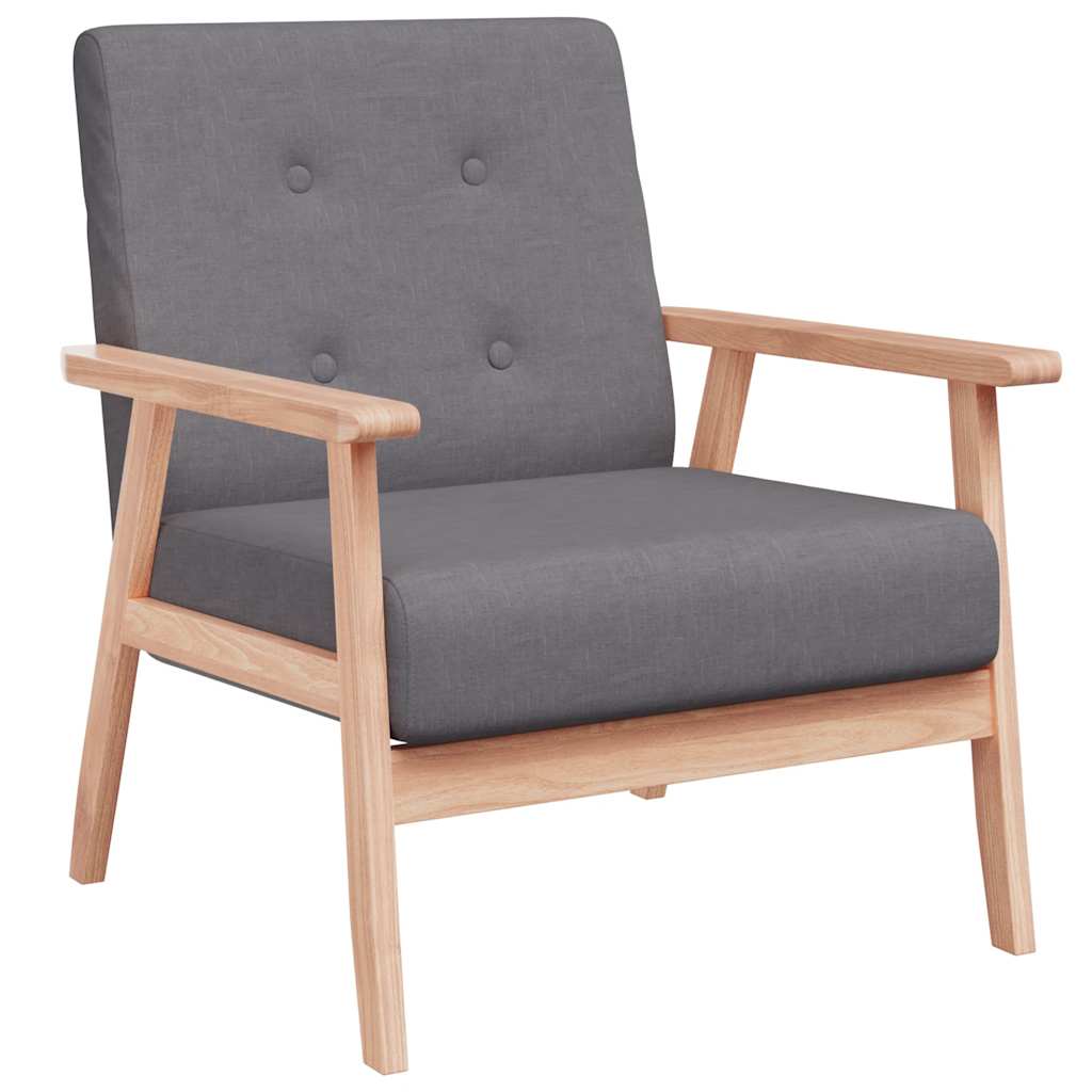 Vidaxl fauteuil stof donkergrijs