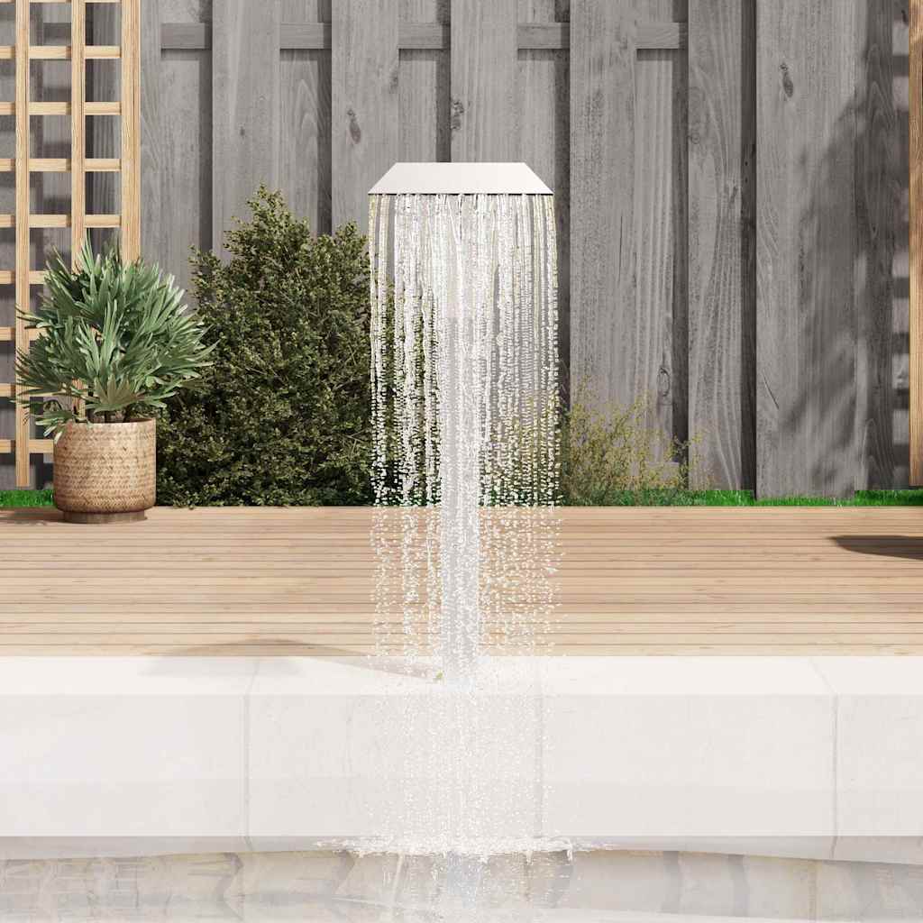 Vidaxl Swimming Pool Fountain 50x30x90 cm Stainless steel silver colored