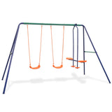 Vidaxl -Schaukeln mit 4 Sitzen orange
