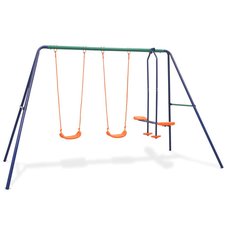 Vidaxl -Schaukeln mit 4 Sitzen orange