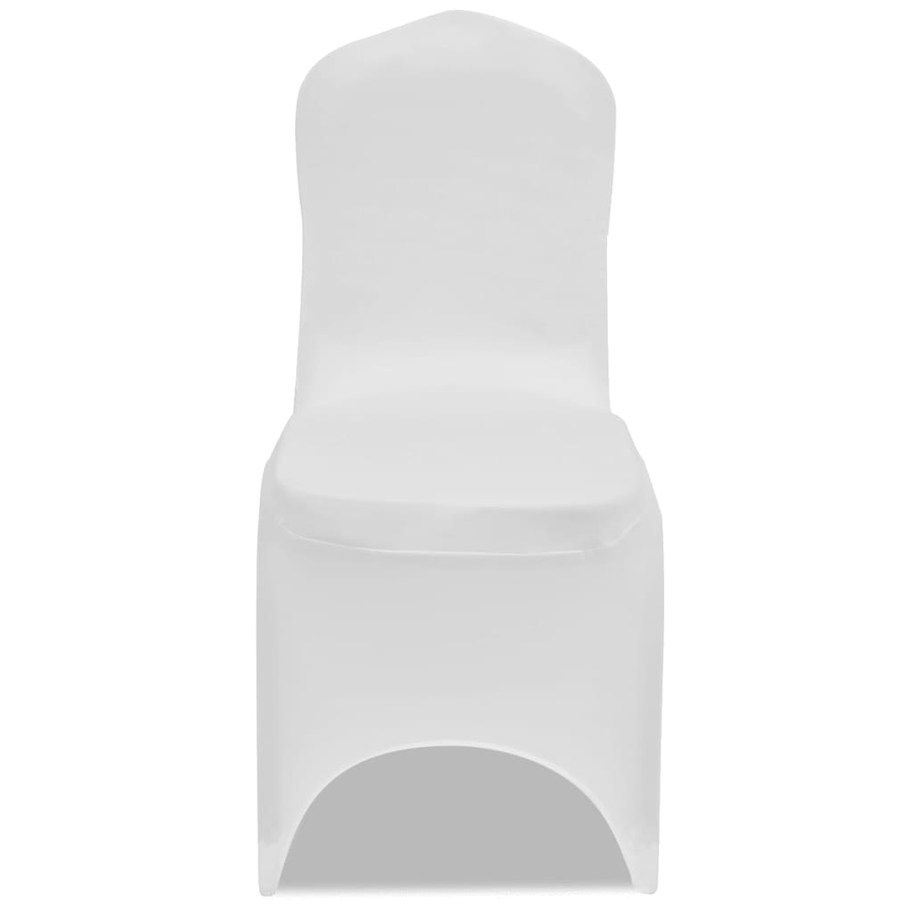 VidaXL Stuhlhussen Stretch weiß 100 Stk