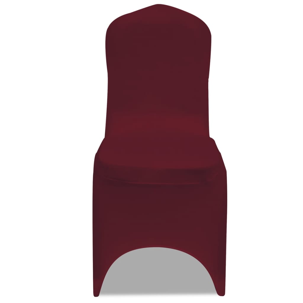 Vidaxl -Sitzabdeckungen Stretch Bordeaux Red 100 STs