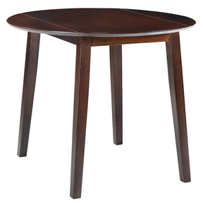 Vidaxl eettafel inklapbaar rond mdf bruin