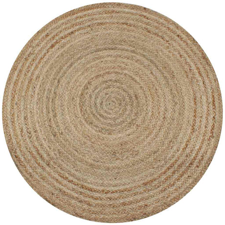 Vidaxl Teppich um 90 cm geflochtene Jute