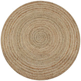 Vidaxl Teppich um 90 cm geflochtene Jute