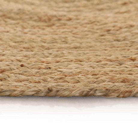 Vidaxl Teppich um 90 cm geflochtene Jute