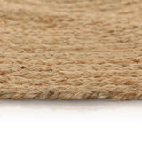 Vidaxl Teppich um 150 cm geflochtene Jute