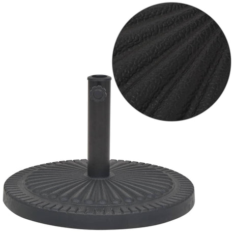 Vidaxl Parasol Fuß um 14 kg Harz schwarz