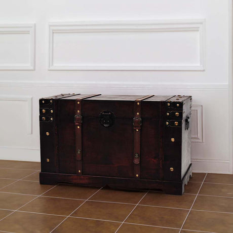 Vidaxl schatkist vintage stijl 66x38x40 cm hout