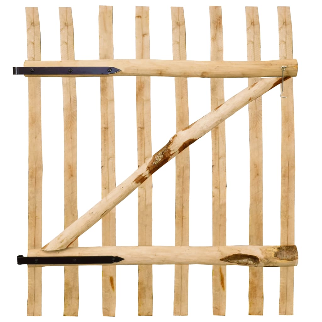 Vidaxl -Port nur 100x120 cm Haselholz Holz