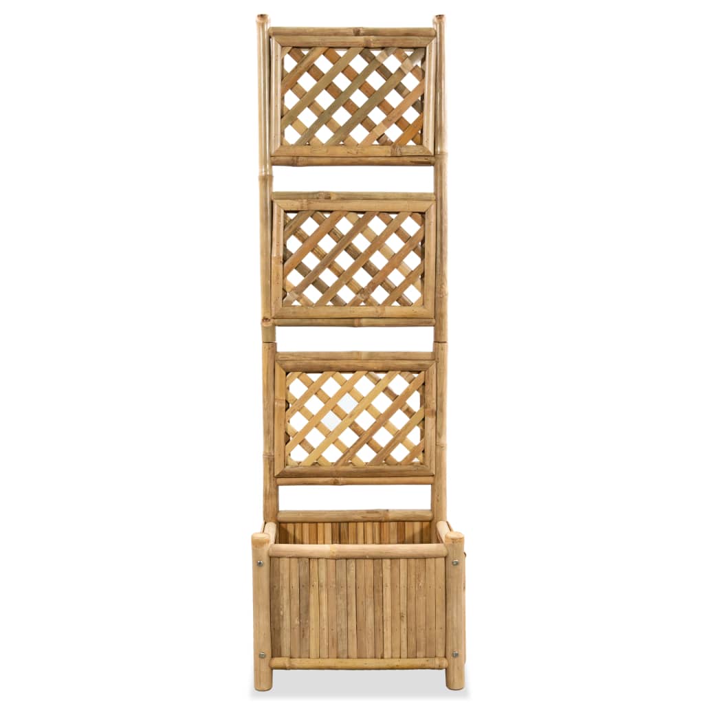 Vidaxl -Pflanzer mit einem Rack 40 cm Bambus angehoben