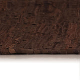 Vidaxl vloerkleed chindi handgeweven 120x170 cm leer bruin