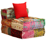 Vidaxl Pouf Drei -Eierer Modular Fabric Patchwork
