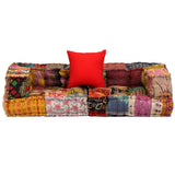 Vidaxl Pouf Pinzits Modular Fabric Patchwork
