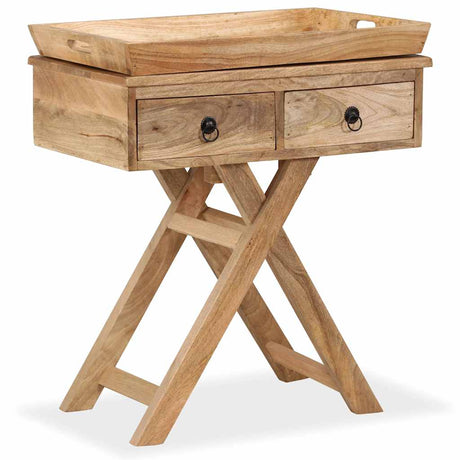 Vidaxl bijzettafel 65x40x76 cm massief mangohout