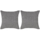 Vidaxl Dekorative Kissenset 45x45 cm Velor Grau 2-Stück