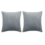 Vidaxl 2-teiliger dekoratives Kissenset 45x45 cm Stoff grau