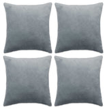 Vidaxl -Kissenbezüge 4 PCs 40x40 cm Stoffgrau grau