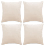 Vidaxl -Kissenbezüge 4 ST 40x40 cm Stoff gebrochen weiß
