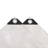 VIDAXL -Gerät 650 g m² 4x7 m Weiß