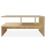 Vidaxl salontafel 90x59x42 cm bewerkt hout eikenkleurig