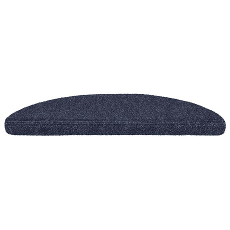Vidaxl Treppenmatten Selbstadhäsiv 15 Teile 56x17x3 cm Blue Semi -Rounds