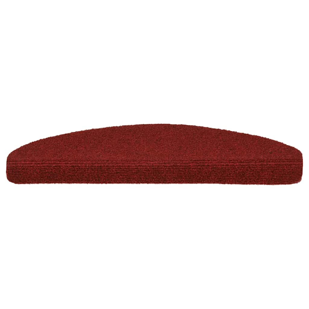 Vidaxl Treppenmatten Selbstadhäsiv 65x21x4 cm Nadel rot 15 STs
