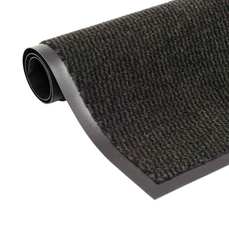 Vidaxl droogloopmat rechteckig getuftet 80x120 cm schwarz