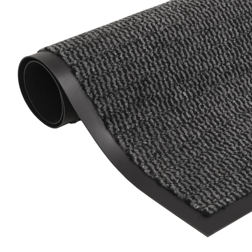 Vidaxl droogloopmat rechteckig getuftet 90x150 cm Anthrazit