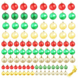 Vidaxl Weihnachtsbällchen 100 St rotes goldenes Grün